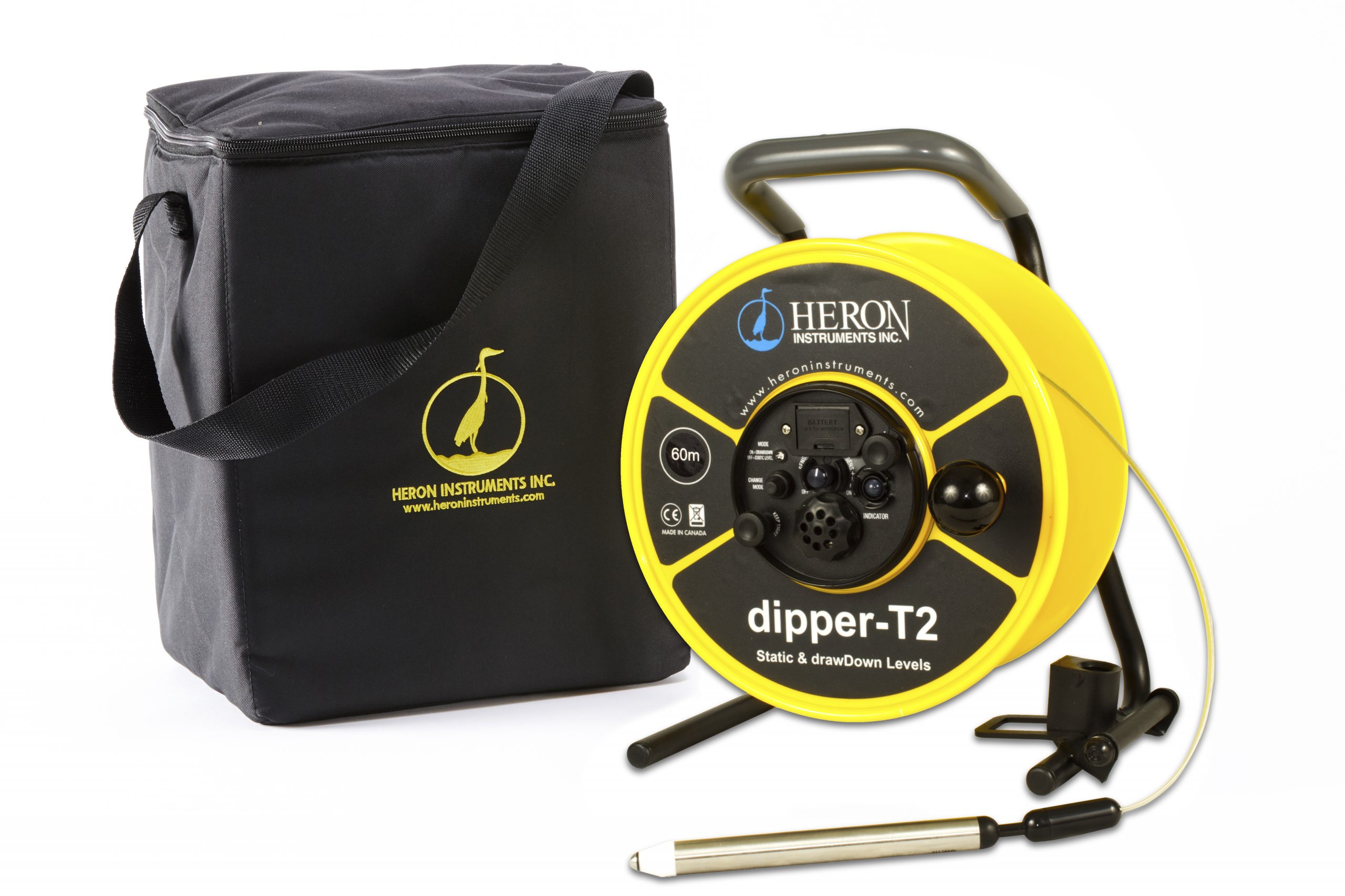 Pozómetro Heron dipper para medición de niveles